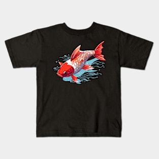 Koi fish illustration Kids T-Shirt